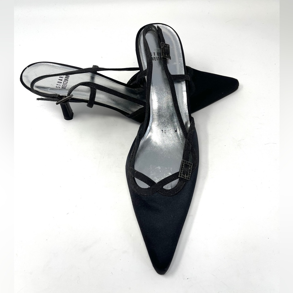 Stuart Weitzman kitten heels.